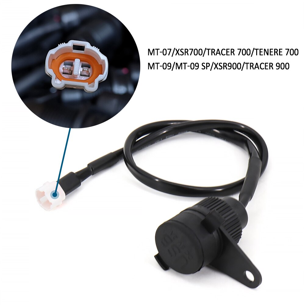Double prise USB pour moto Yamaha MT09, – , MT07, toutes années, Charge rapide, téléphone, Ipad, accessoire électronique: Default Title