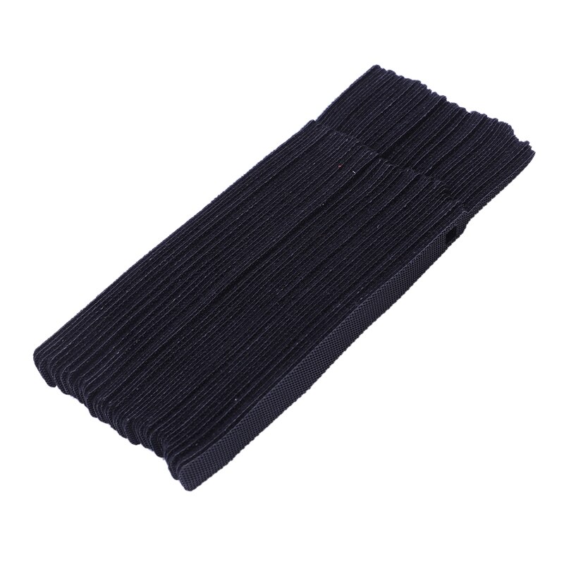 50Pcs 12X200Mm Nylon Reusable Cable Ties with Eyelet Holes Back To Back Cable Tie Nylon Hook Loop Fastener Management