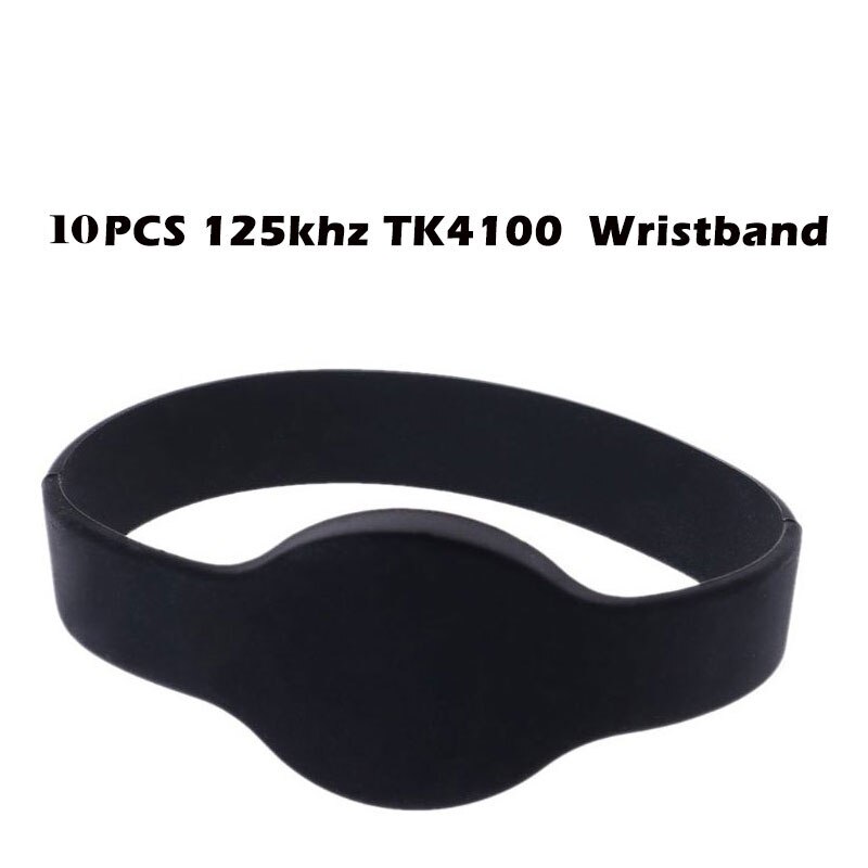 10 st 125 khz rfid  em4100 skrivskyddad armband ingång passerkort rfid fjärrkontroller armband silikon  tm 4100 skrivskyddad armband