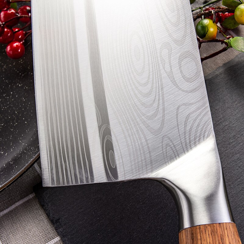 Shuoji kinesiske udskæringsknive super skarpt blad vegetabilsk kød fiskekniv 4 cr 14 høj hårdhed køkken madlavningsknive kløver