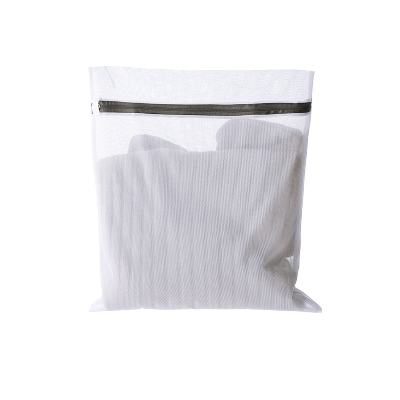 1pcs Foldable Laundry Bags for Dirty Clothes Zippered Mesh Laundry Wash Bags Pouch Basket Useful: 04