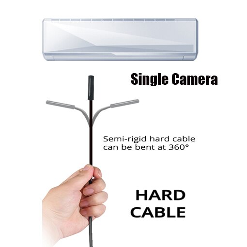 Dual Lens Endoscoop 2MP 1080P Hd Voor Android Telefoon Endoscoop Camera 8Mm Ip67 Usb C Camera met Led Licht Borescope: 2m / One Lens Hard Cable