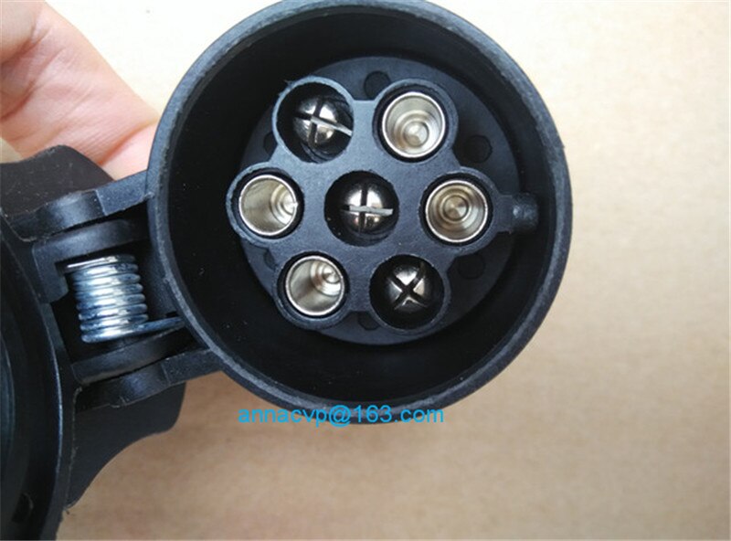 CVP 13 pin round plug to 7 pin socket mini adapter plastic trailer truck ute boat caravan