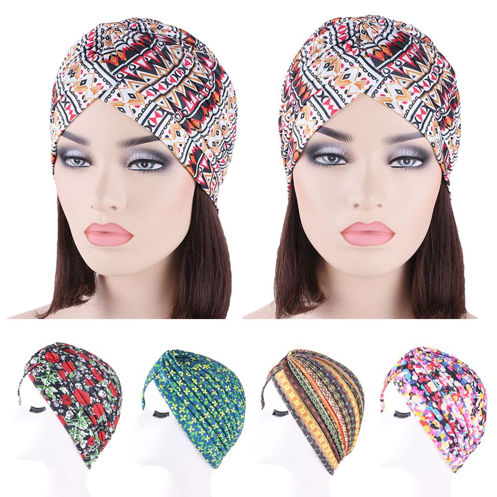 Gorro plisado de la India para mujer, gorro para el quimio, musulmán, para la caída del cabello, pañuelo para la cabeza, cubierta, gorros islámicos, turbante árabe