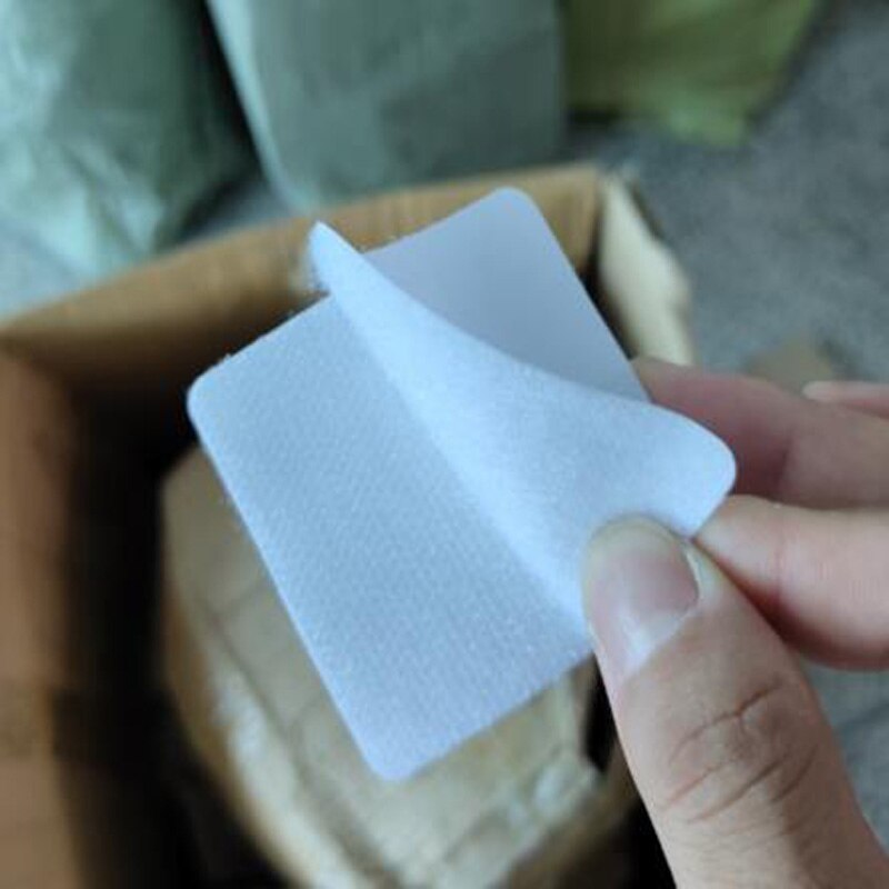 20 stücke/10 Paare Anti Eisstockschießen Teppich Band Teppich Greifer Klett Sichern sterben Teppich Sofa und Blätter in Ort und Halten sterben Ecken Flache: 20Paar / Weiß Platz