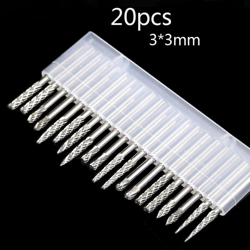 10 sztuk/20 sztuk wolframu frezy trzpieniowe karbidowe zestaw dla akcesoria Dremel frezowanie wiertło fragment końcówki robić grawerowania