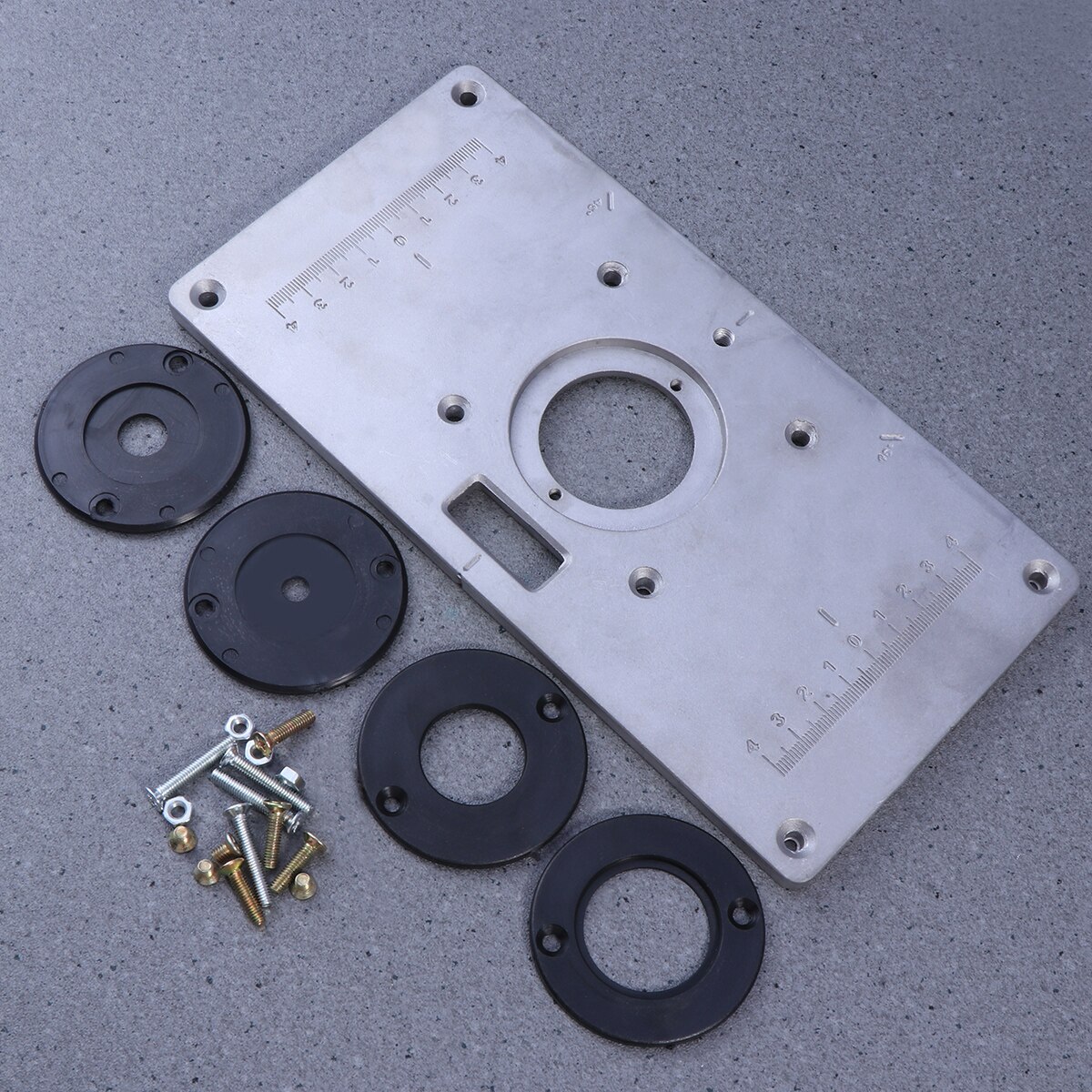 Multi-functional Router Table Insert Plate Set for Woodworking Bench MAKITA 700C - 235mm x 120mm x 8mm: Default Title