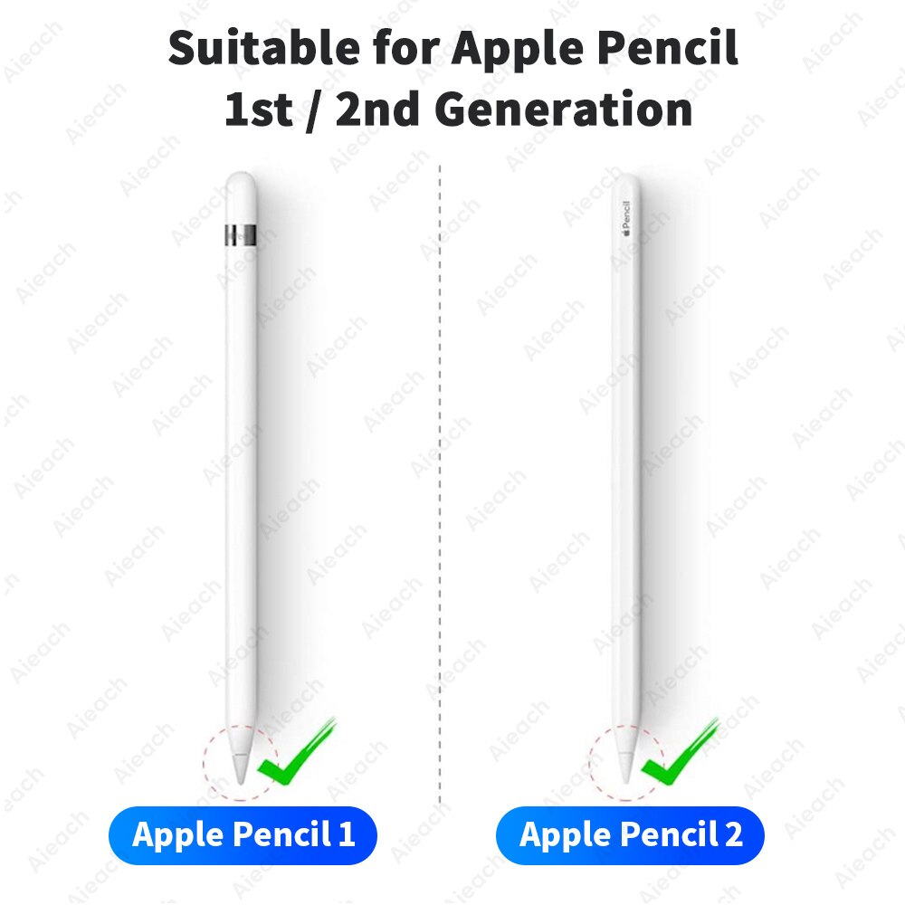 Pencil Tips For Apple Pencil 1st 2nd Generation Double Layer 2B &amp; HB &amp; Thin Tip For Apple Pencil Nib, Enough For 4 Years of Use