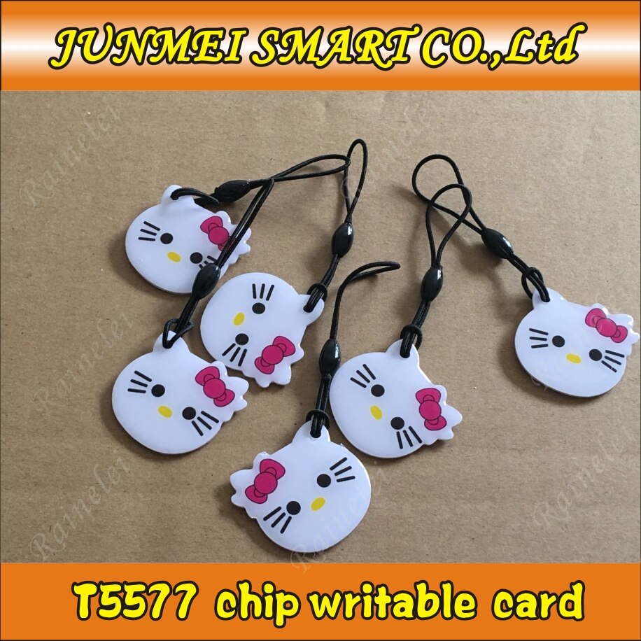 125Khz Proximity RFID EM4305 T5577 epoxy tag Smart ID Writable keyfob Rewriteable Token Tag Keyfobs Keychains Access Control