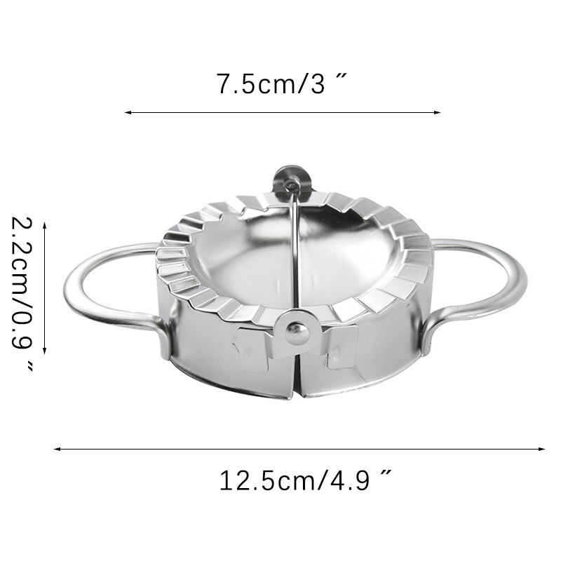 304 Stainless Steel Dumpling Maker Dumpling Pie Ravioli Mould Cooking Pastry Jiaozi Maker Kitchen Tools Baking Accessories: S dumpling maker