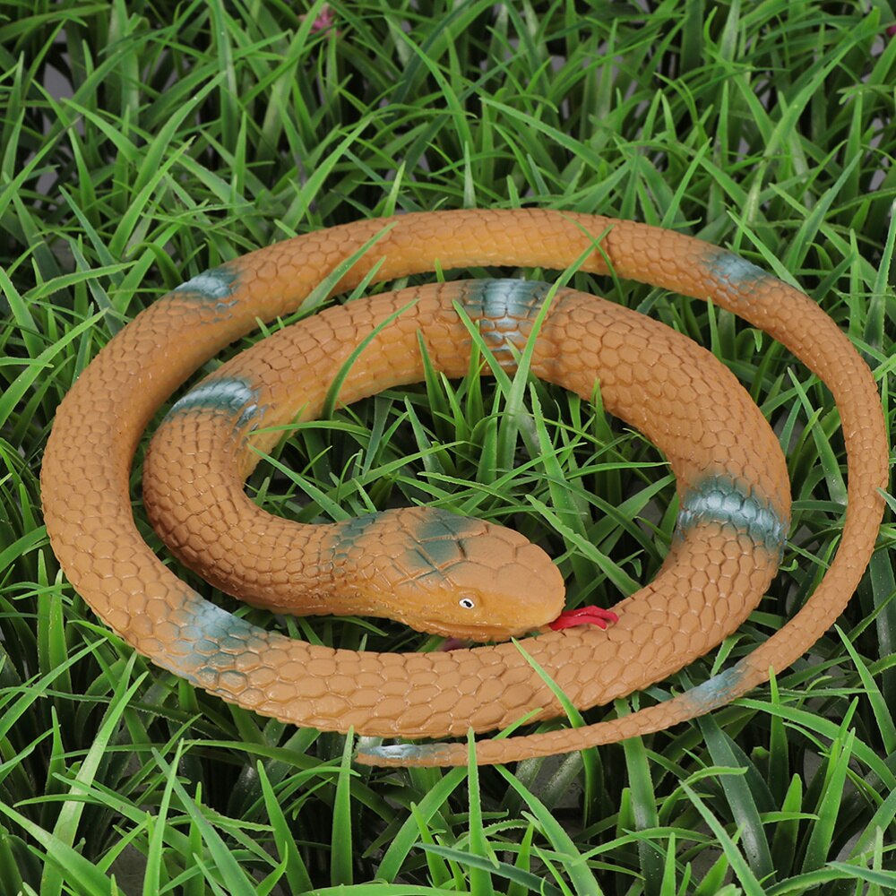 2 stk simulation pythoner realistiske halloween dekorative bløde slange model barn legetøj prank rekvisitter til haven