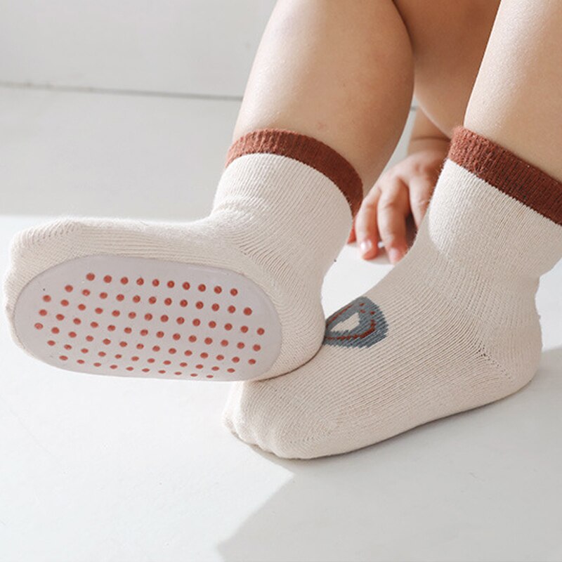 Baby Vloer Sokken Effen Kleur Baby Peuter Anti-Slip Sokken Katoenen Baby Meisje Jongen Korte Sokken Vier Seizoen