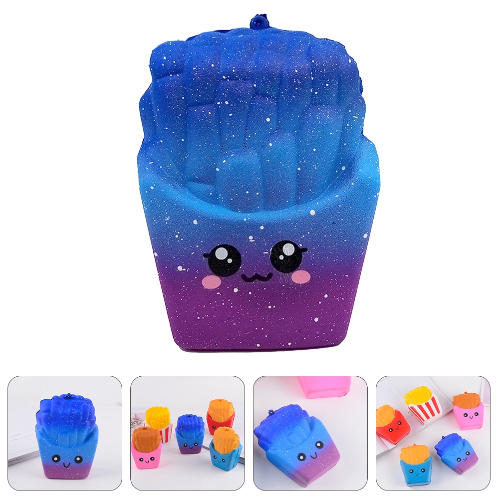 Simulierte pommes frites, kneifen, stressabbau, stressreduzierung