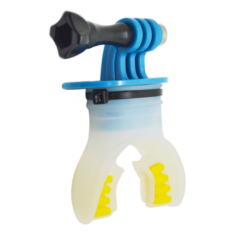 Surf équitation bouche Surf morsure accessoires de plongée ensemble Compatible pour GoPro6/5/4 HB88: Bleu