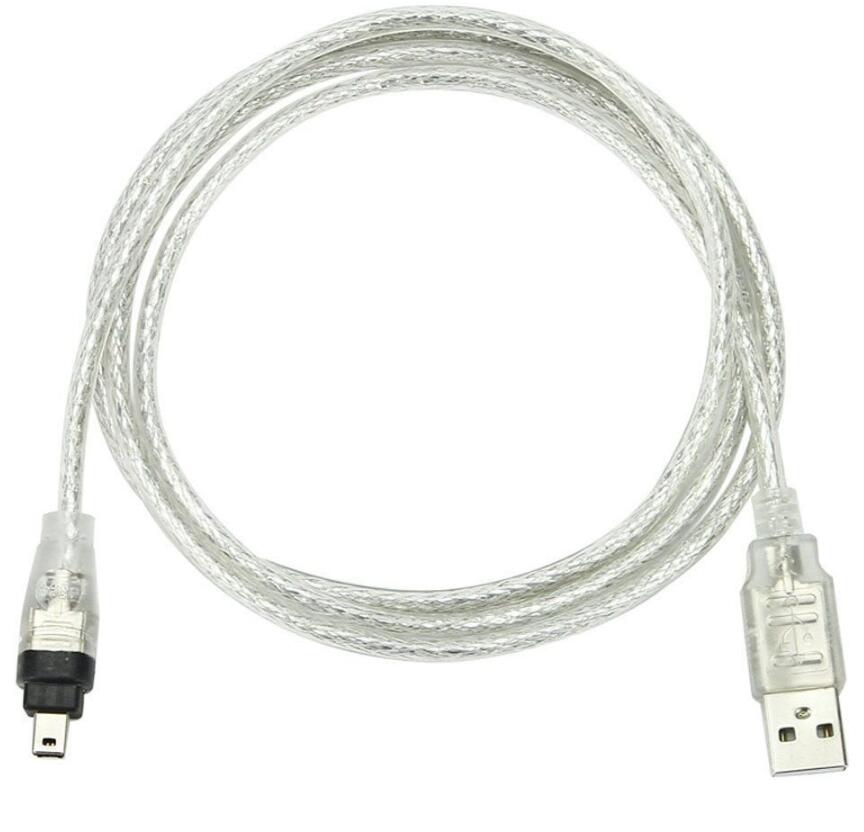 Lbsc usb datakabel, ieee 1394 4 pin til usb mini plug firewire til mini dv hdv videokamera til redigering 1.4m