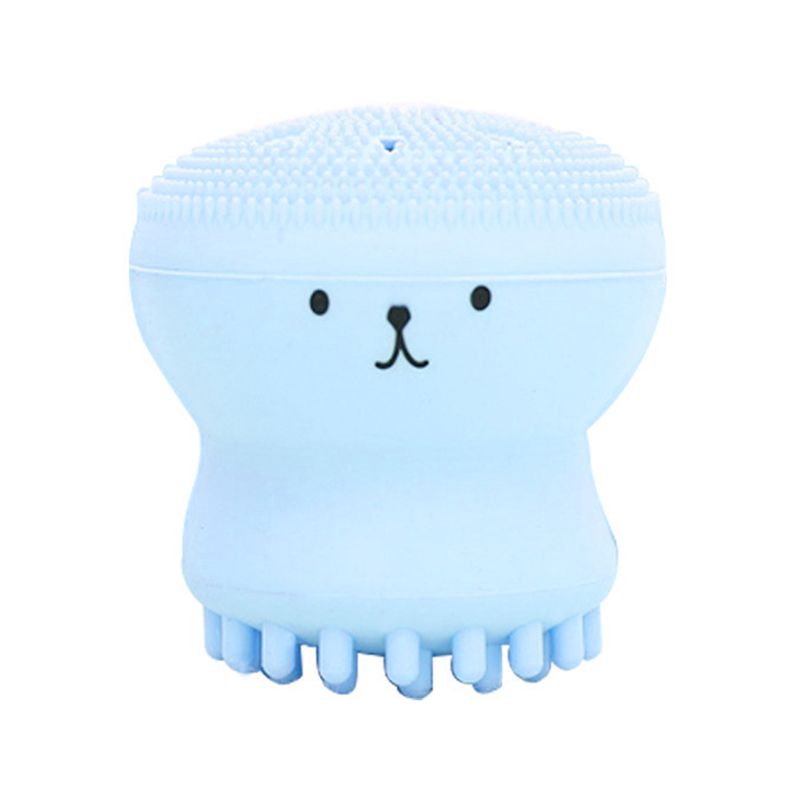 Pincel de limpieza de cara profunda, cepillo de limpieza Facial Suave de silicona, cepillo de limpieza, almohadilla de lavado, herramienta espinillas exfoliantes TLSM1: Azul