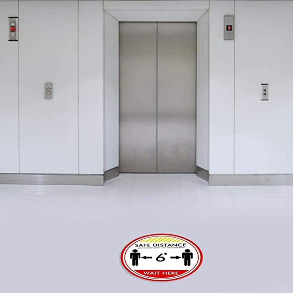 Practical stickers Social Distance Floor Mats Keep Your Distance Logo for Crowd Control Floor Stickers