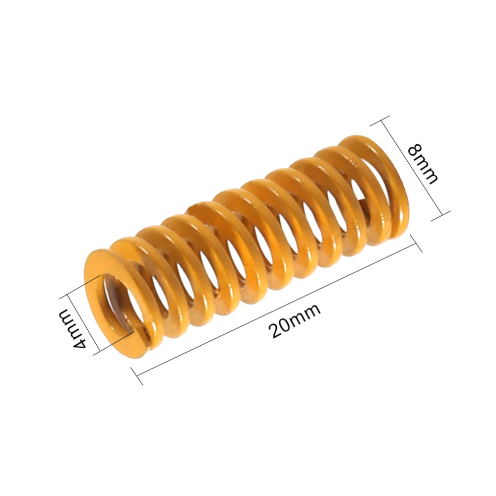 Piezas de impresora 3D Spring, resorte de nivelación de 8x20MM, accesorios Reprap importados para Ender 3 Anet A8, 4/10 piezas