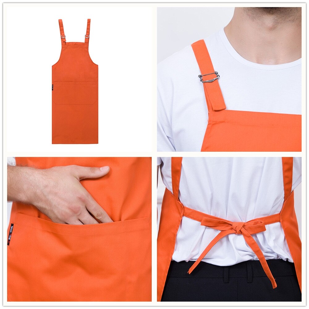 Unisex Food Service Kitchen Work Restaurant Home Cooking Cleaning Wear Aprons Chef Waiter Hotel Coffee Shop Uniforms