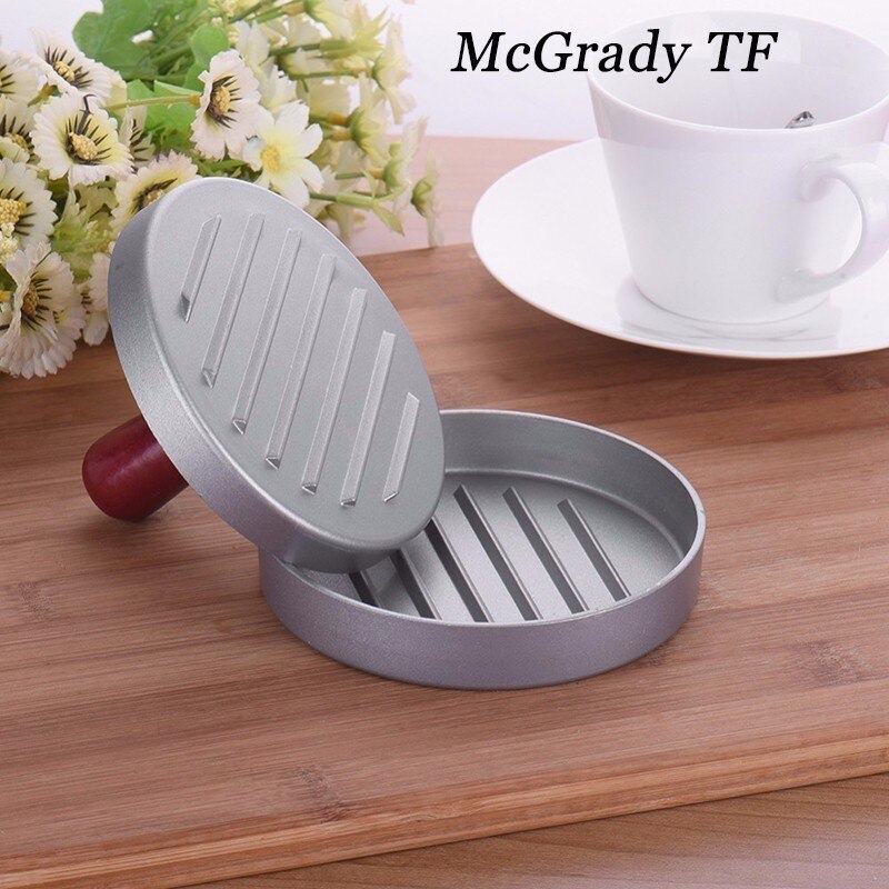 12*12*9.5cm hamburgare pressverktyg köksredskap diy-form aluminiumlegering hamburgpressmaskin köttmaskin köksredskap
