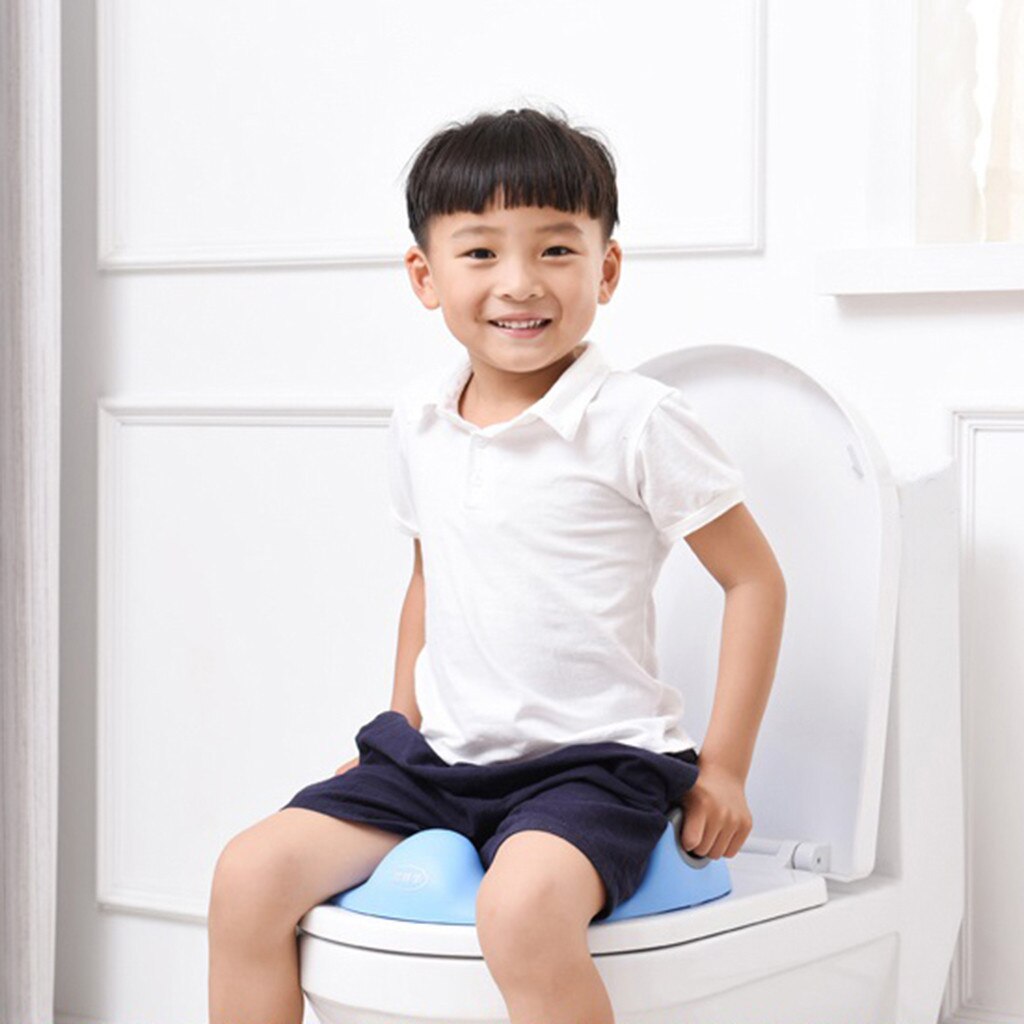 Potty Training Seat For Kids Toilet Seat For Baby With Cushion Handle And Brush Toddlers Toilet Training Seat For Baby Safety