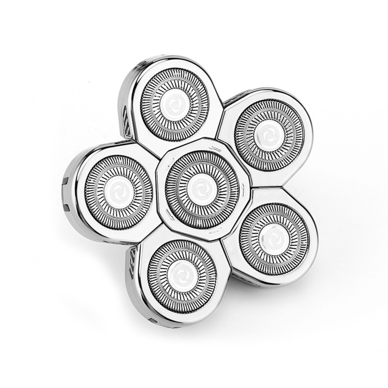 Remplacement pour rasoirs tête 5/6/7/8 têtes lame rechange pour cheveux barbe pour rasoir pour tête pour hommes chauves: WHITE