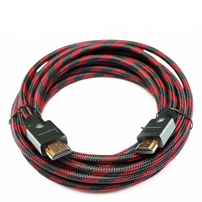 Lungfish HDMI Cable 2.0 4K/60Hz Gold Plated Plug HDMI to HDMI 1m 2m 3m 5m 10m 15m 20m for HDTV Laptop PS3/4 Computer cable hdmi: red black 1 / 5m