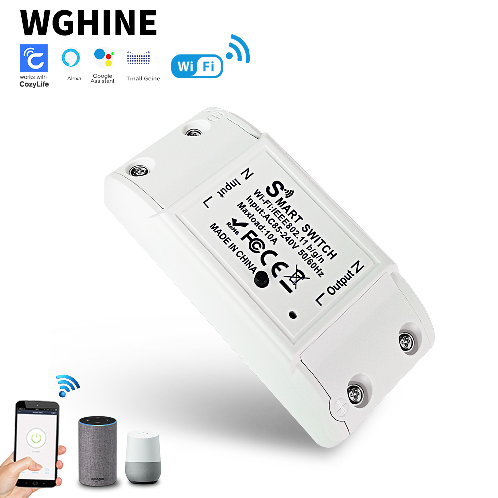 WGHINE CozyLife WiFi accorto interruttore modulo interruttore automatico 10A interruttori della luce temporizzati senza fili supporto Alexa Siri Google Alice