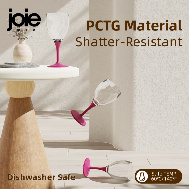 Joie Portable Wine Glass Goblet Collapsible Unbreakable PCTG Cocktail Champagne Wine Glass For For Party Barware Outdoor Picnic