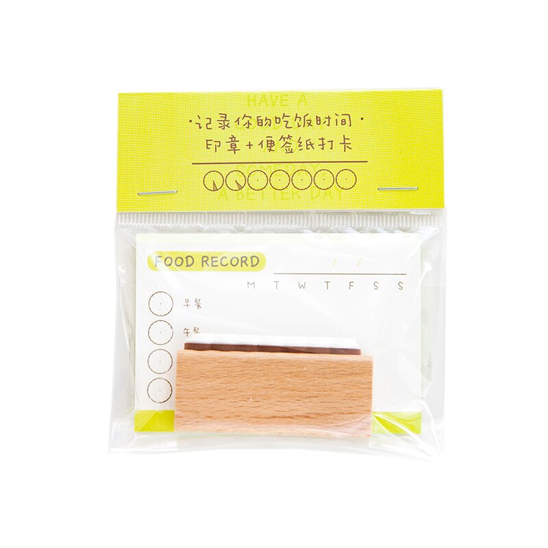 Sello de Registro de Alimentos Vintage Week Mood, sellos de goma madera para Scrapbooking, papelería, sello estándar de Scrapbooking