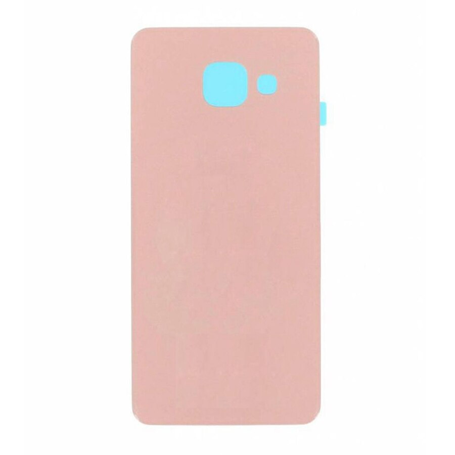 For SAMSUNG Galaxy A7 Back Glass Battery Cover A710 For 5.7" SAMSUNG A7 Battery Cover A710F Rear Door Housing Case: Pink