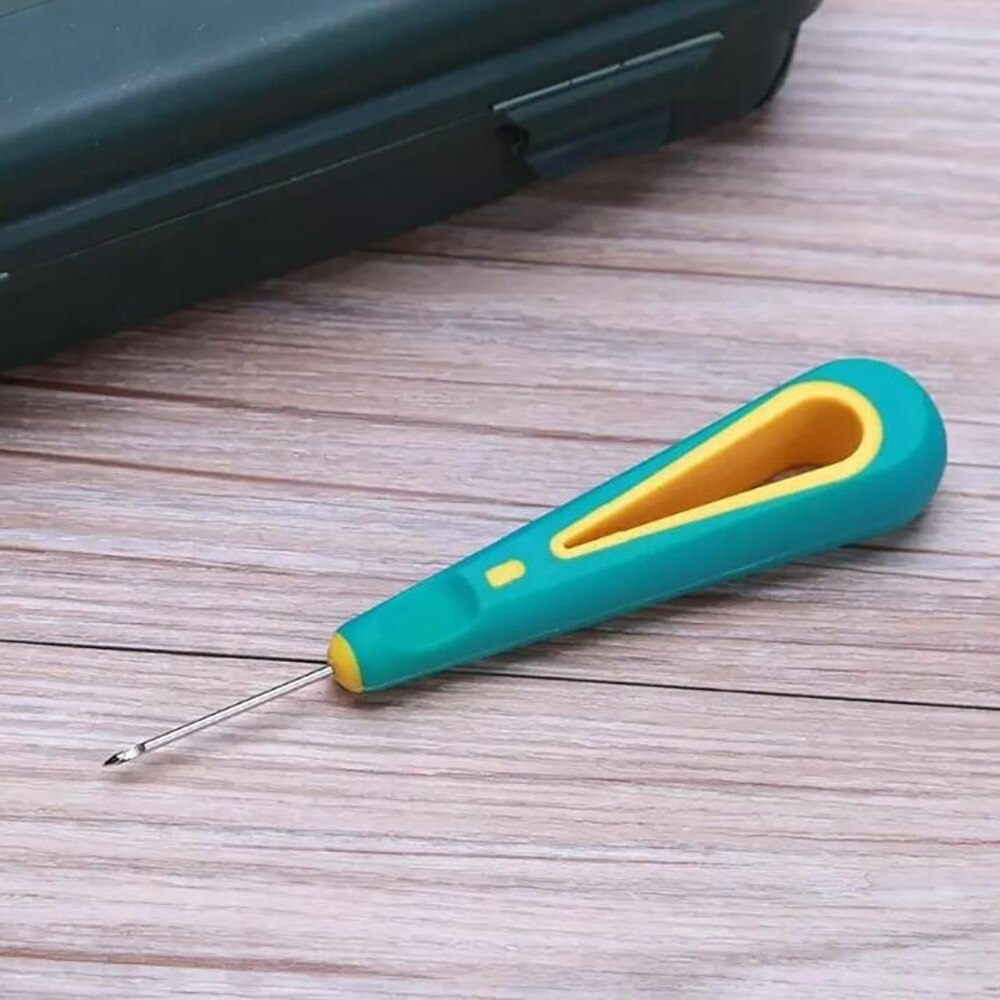 Steel Sticher Sewing Awl Canvas Leather Sewing Shoes Repair Sewing Crochet Awl Hand Stitching Taper Needle Tool Craft #J20
