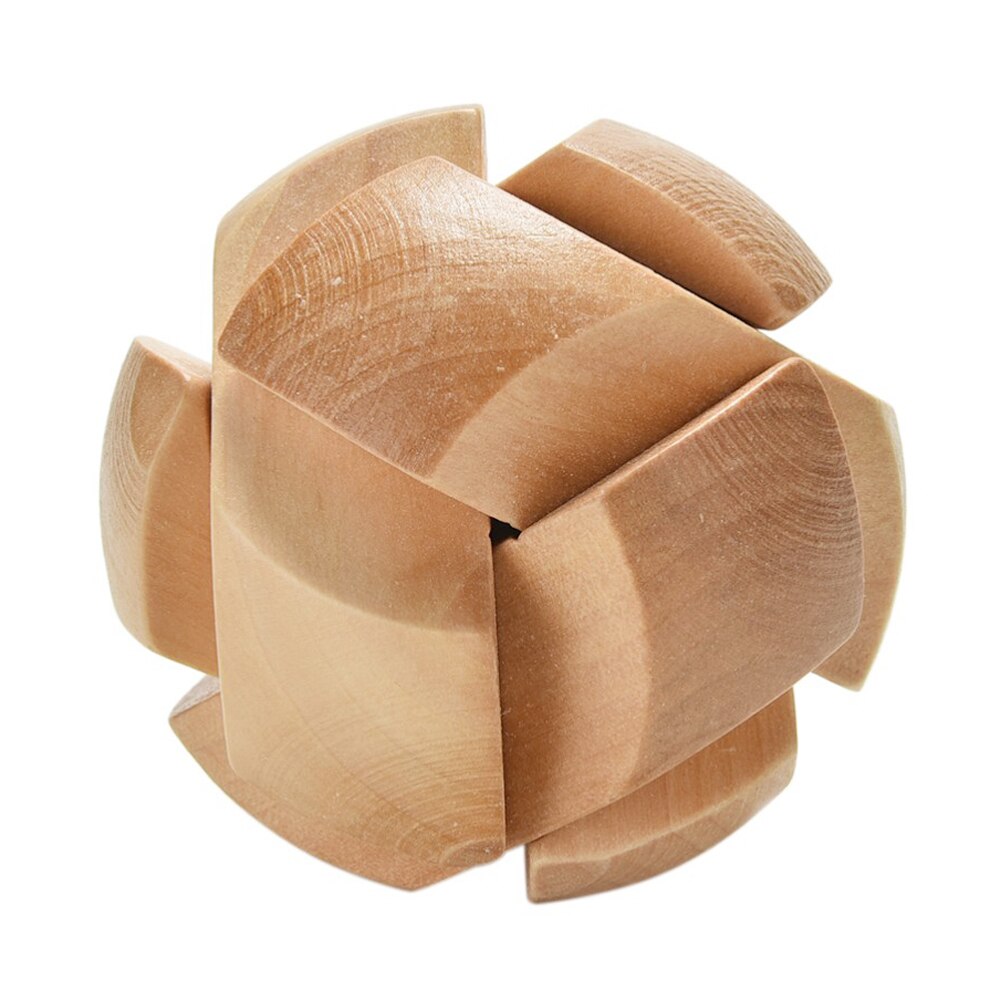 FAI DA TE 3D Giocattoli di Puzzle Di Legno Kong Ming Blocco Luban Giocattoli di Montaggio della Sfera del Cubo Sfida IQ Cervello Giocattoli di Legno Giochi per Bambini giocattoli di formazione: 07