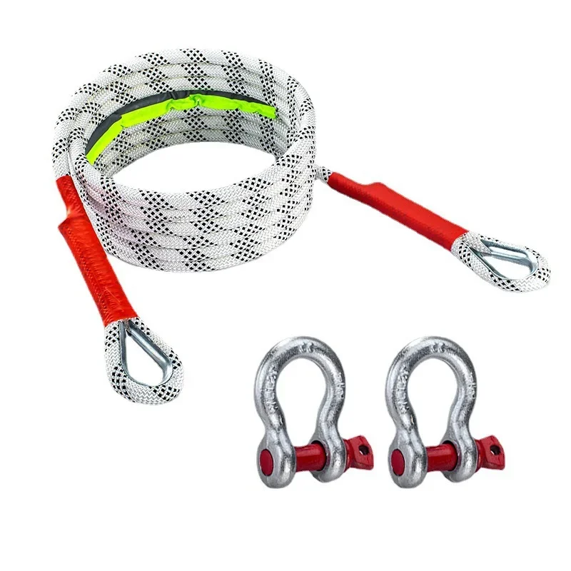 3T (3M 4M 5M) Auto Slepen Touw Upgrade Off-Road Voertuig Kan Trekken 20 Ton Reddingstouw Zeer Betrouwbaar En Slijtvast