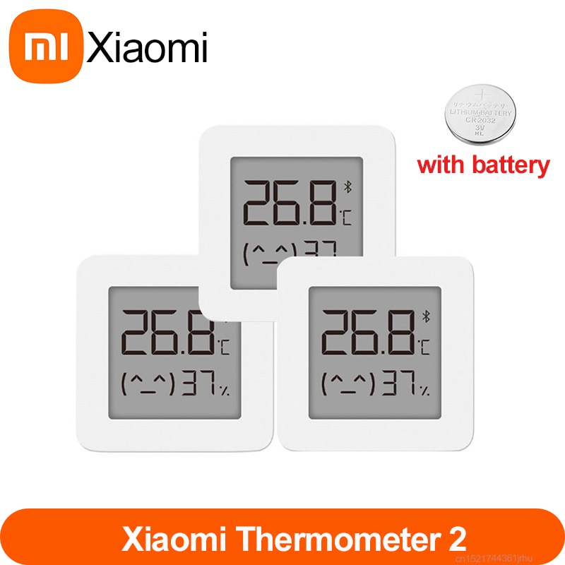Xiaomi Mijia Bluetooth Thermometer 2 Draadloze Smart Elektrische Digitale Hygrometer Thermometer Werken Met Mijia App Met Batterij