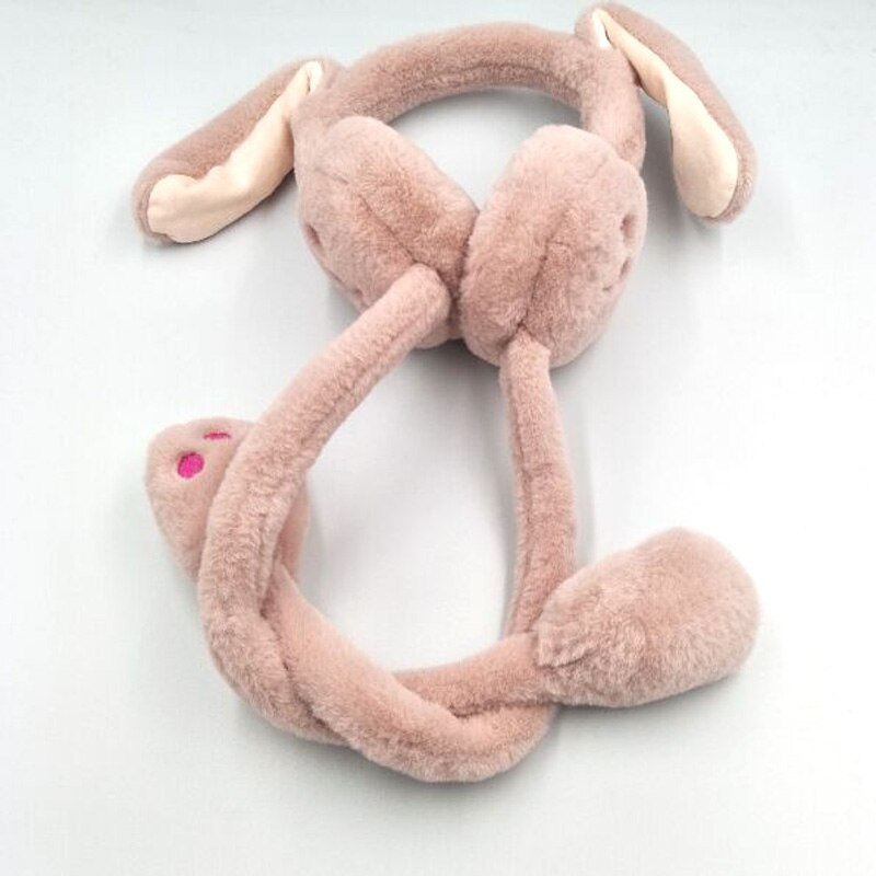 Xeongkvi internet beroemdheid konijnenoren bewegen mooie vrouwen oorkappen winter warm imitatie konijnenhaar volwassen meisje oorkap: Lichtpaars