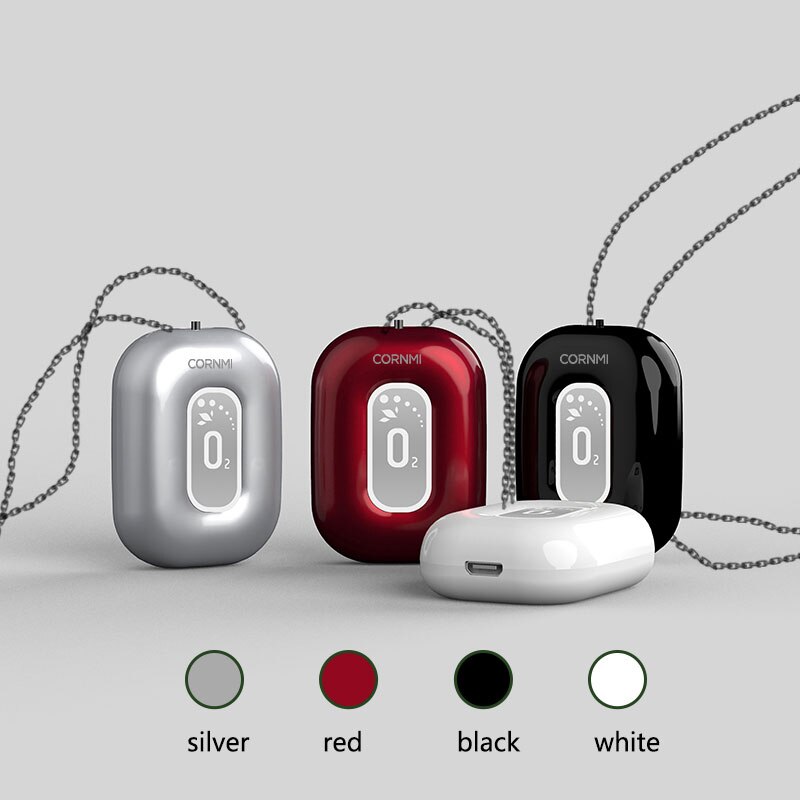 Cornmi Wearable Necklace Air Purifier Mini Portable Negative Ion Generator Low Noise Low Noise Adults Kids For Car Air Purifier