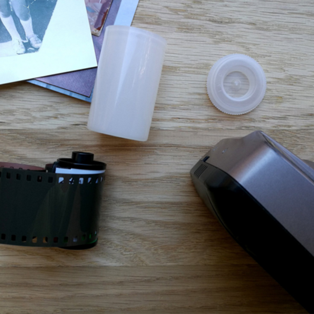 50Pcs Plastic White Film Canister with Lids Storage Container Empty Bottle 35mm