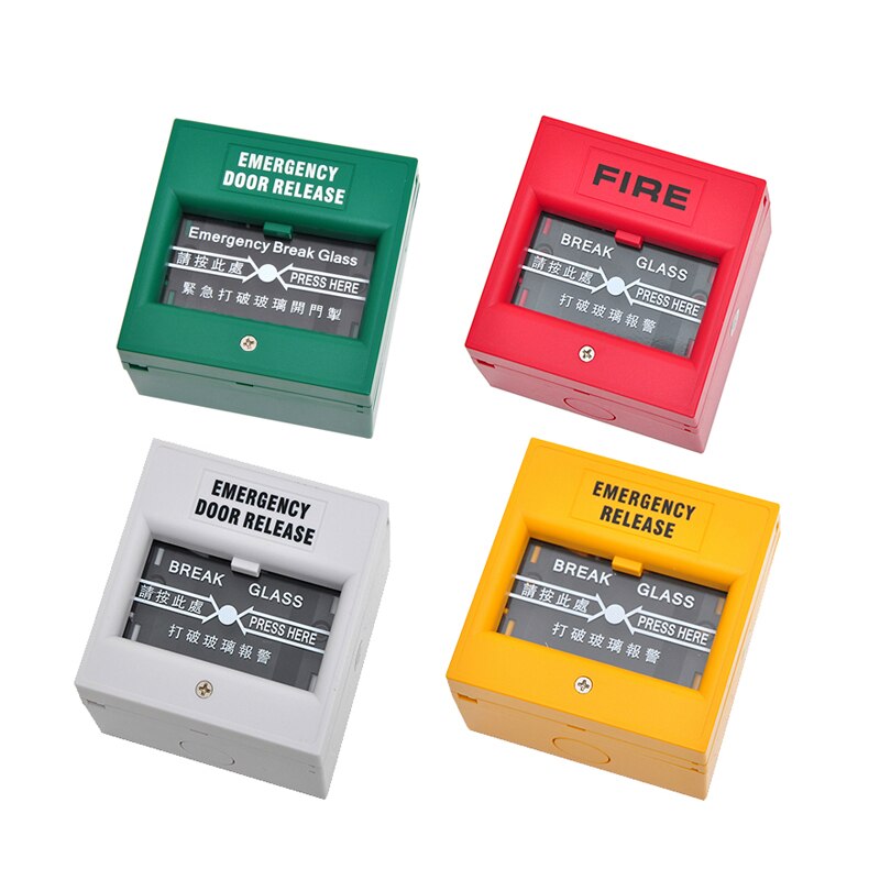 5YOA Emergency Door Release Fire Alarm swtich Break Glass Exit Release Switch Glass Break Alarm Button