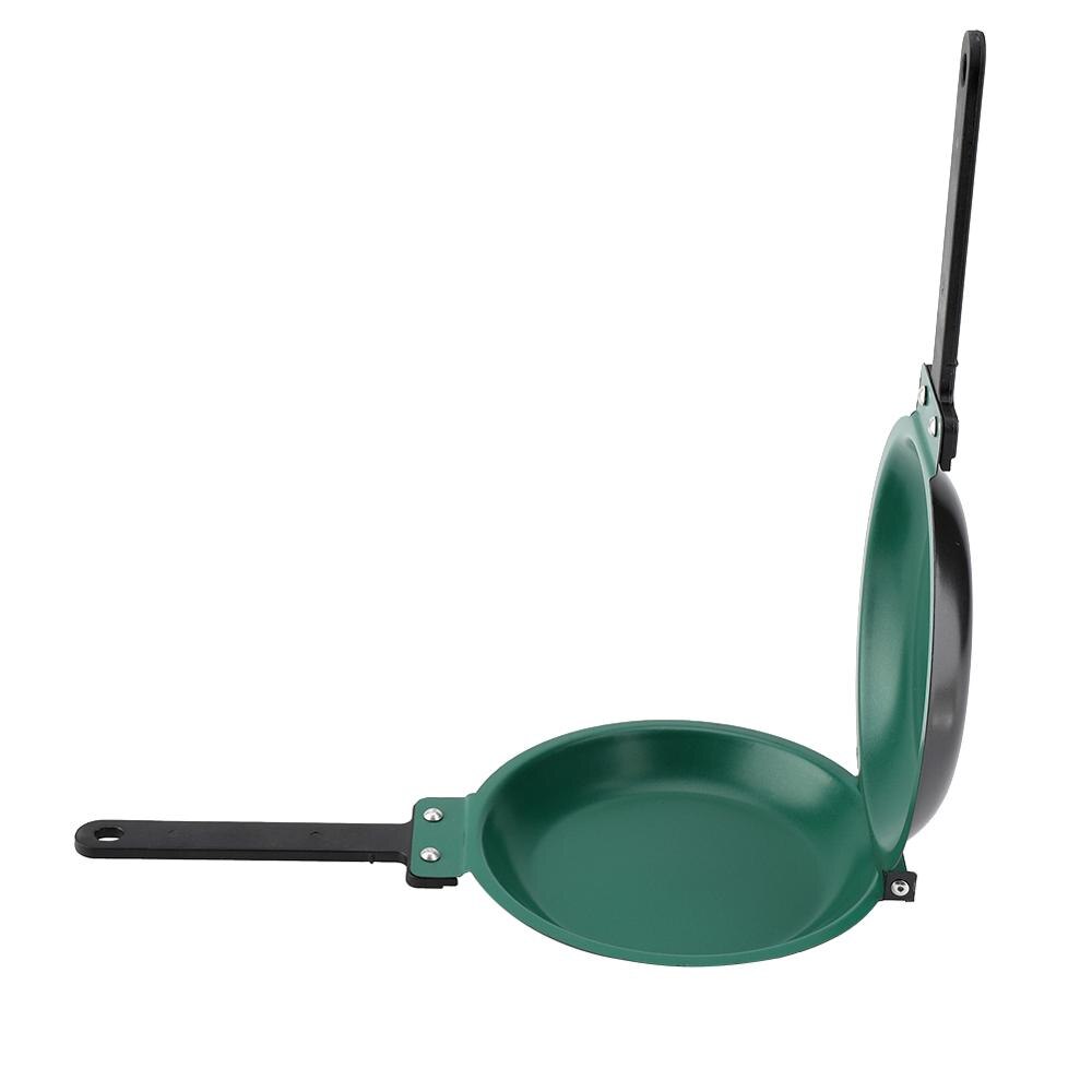 Sartén antiadherente de doble cara para el hogar sartén antiadherente verde con tapa, sartén para pancakes con recubrimiento de cerámica, utensilios de cocina