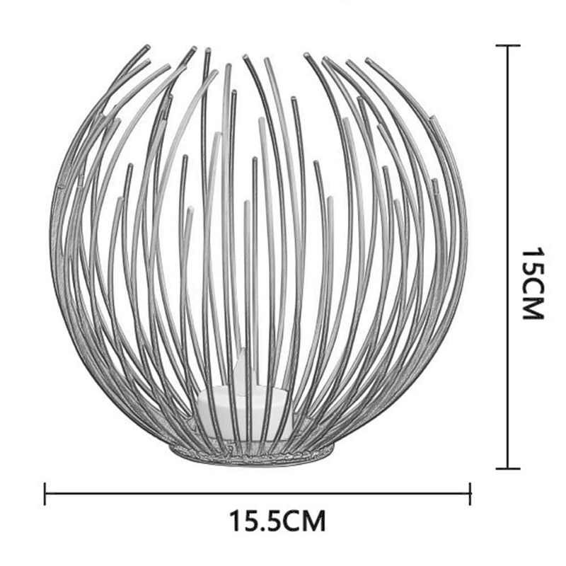 Kaarsenhouder in europese stijl, geometrische ijzeren kaarsenhouder, metalen ambachtelijke beugels, kandelaar 1pc