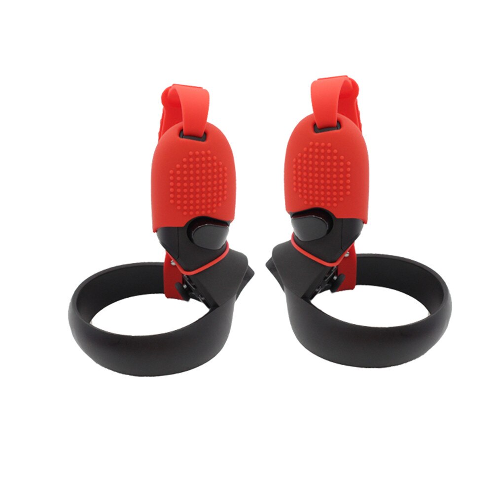 Verstelbare bevestigingsriem, handgreep, beschermhoes voor oculus quest/rift s vr-headsetcontroller, zachte siliconen hoes