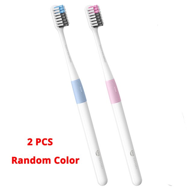 Xiaomi doctorb tandbørste basmetode sandbede bedre børste wire 4 farver dyb rengøring tandbørste inklusive 1 rejsekasse: 2 stk tilfældig farve