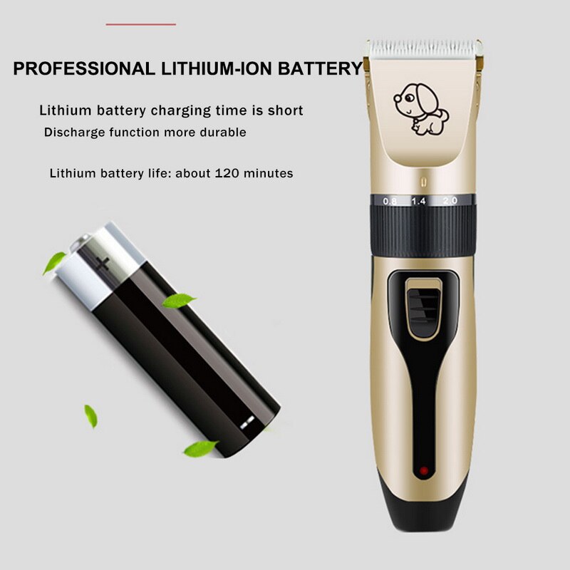 Tondeuse voor huisdieren, hondentrimmer, tondeuse voor dieren, tondeuse voor katten en honden, scheerapparaat met laag geluidsniveau, elektrische tondeuse