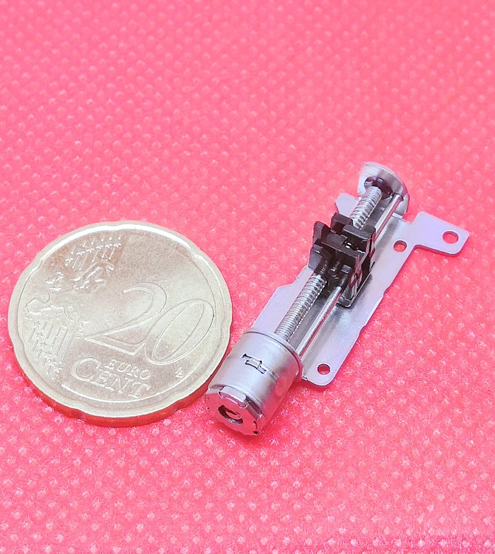 CCTV miniature linear stepper motor, screw plastic slide stepper motor,SANKYO tiny focus motor