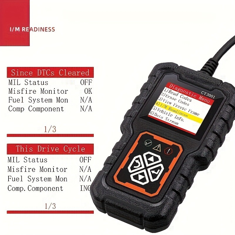 OBDII Scanner Car Diagnostic Tool 3001 OBD2 Scanner, Engine Fault Code Reader Mode CAN Diagnostic Scan Tool for Obd2 Scanne
