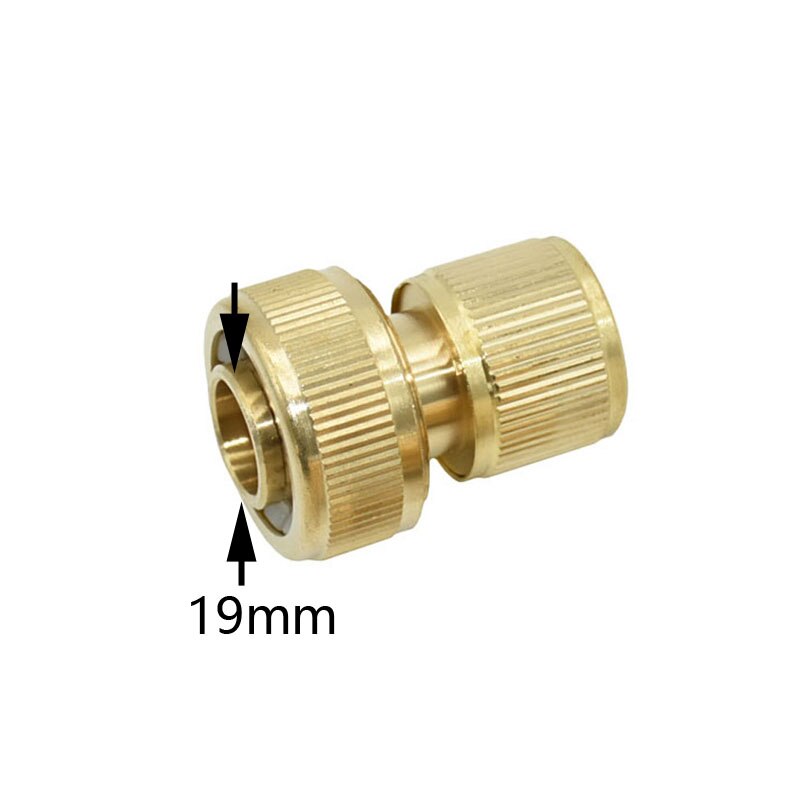 3/4 " slang snabbkoppling mässing vattenstopp koppling trädgård kran trädgård bevattning 20mm slang koppling ren koppar adapter 1 st
