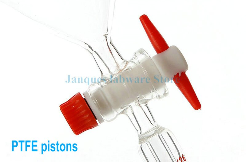 1PCS 60ml to 1000ml Glass Spherical Separator Funnel with PTFE Piston,19# 24# 29# Standard mouth standard plug Dropping Funnel