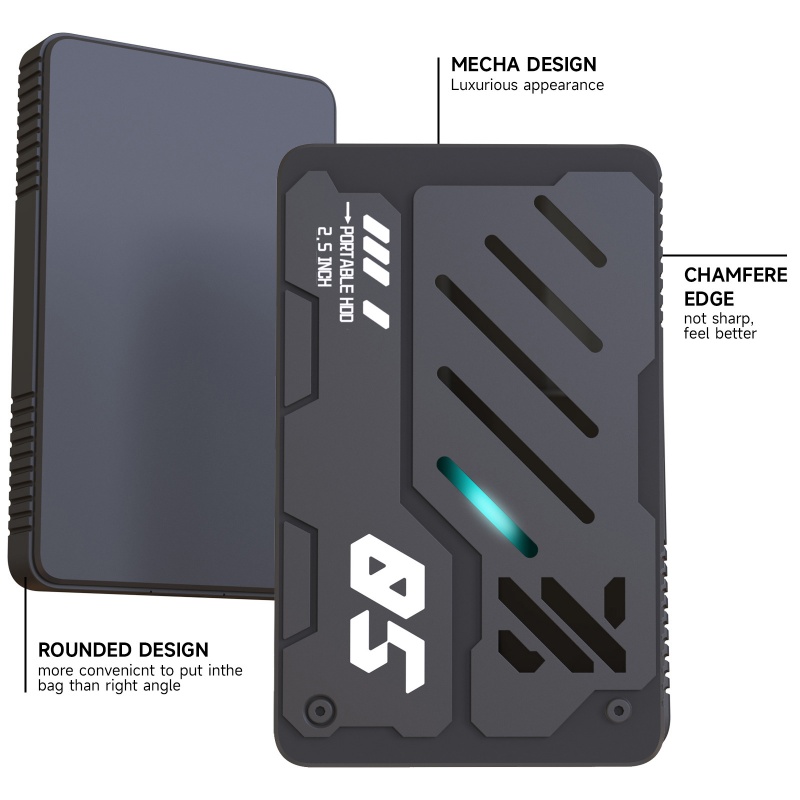 2.5 -calowy przenośny dysk twardy zewnętrzny usb 3.0 typu -c 1tb 750gb 500gb 320gb 250gb 160gb robić laptopa, komputera stacjonarnego prochowiec