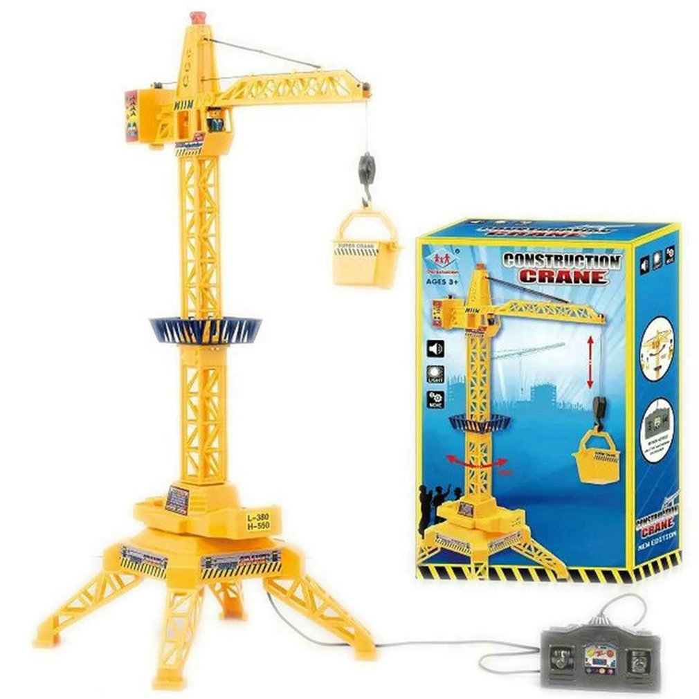 Children Tower Crane Electric Remote Control Wireless Engineering Car Children'S Toy Model With Sound